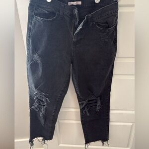 SO Black Distressed Jeans